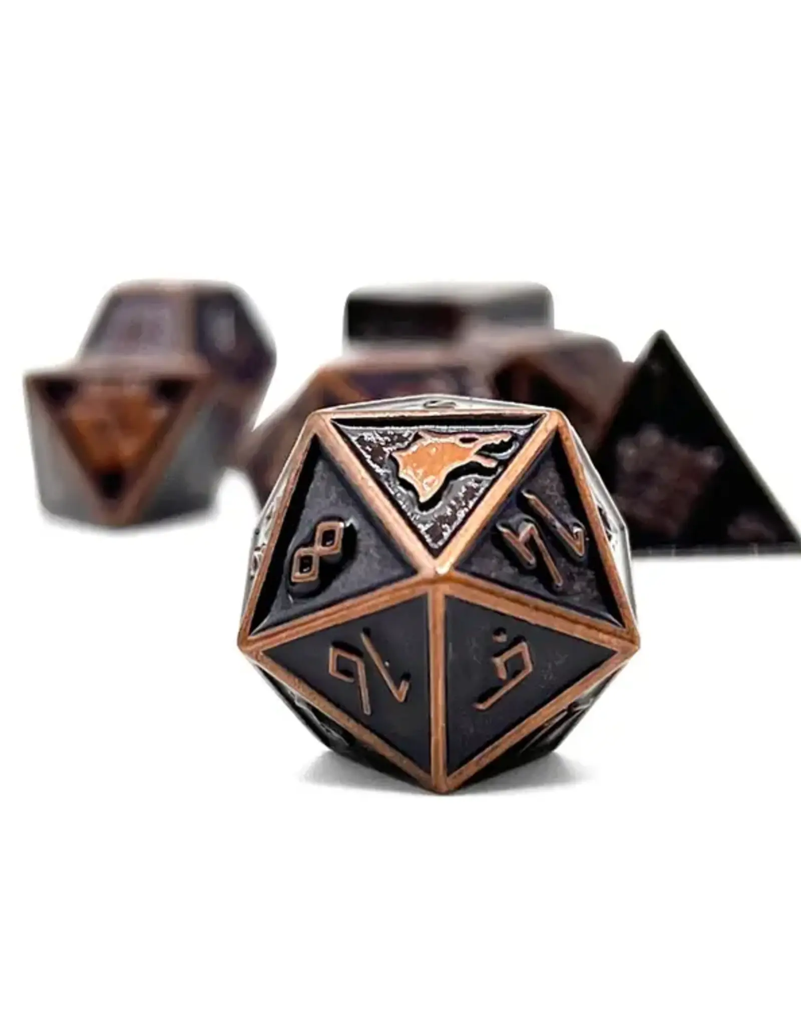 Norse Foundry Norse Metal RPG Dice (7) Rust Monster
