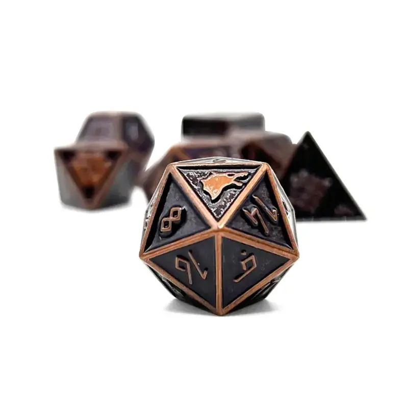 Norse Foundry Norse Metal RPG Dice (7) Rust Monster