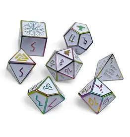 Norse Foundry Norse Metal RPG Dice (7) Ice Storm