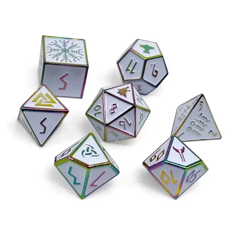 Norse Foundry Norse Metal RPG Dice (7) Ice Storm