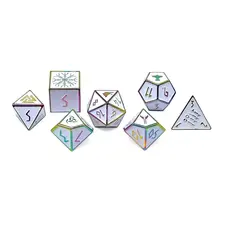 Norse Foundry Norse Metal RPG Dice (7) Ice Storm