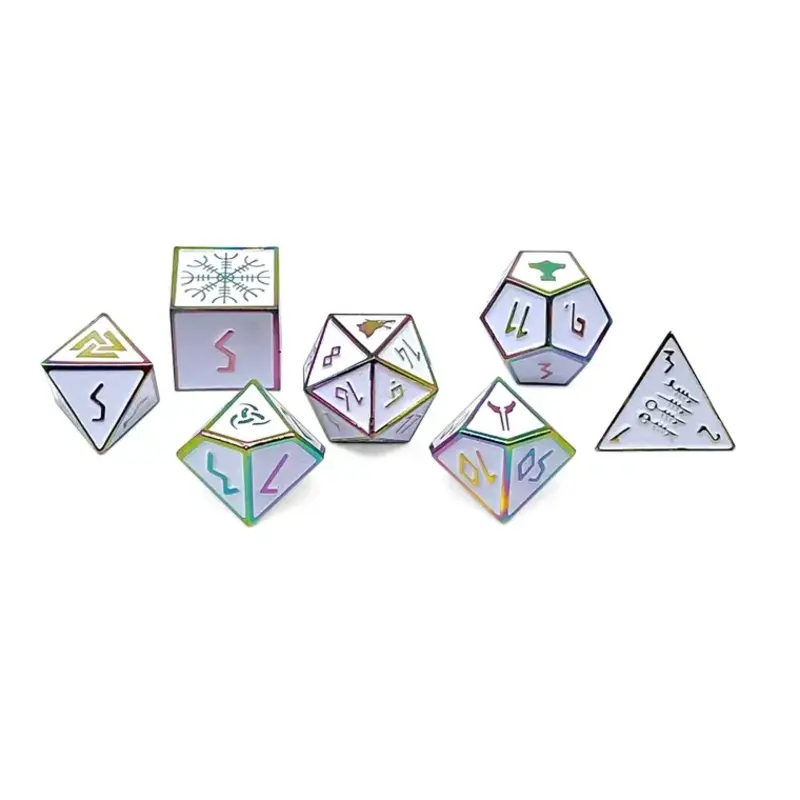 Norse Foundry Norse Metal RPG Dice (7) Ice Storm