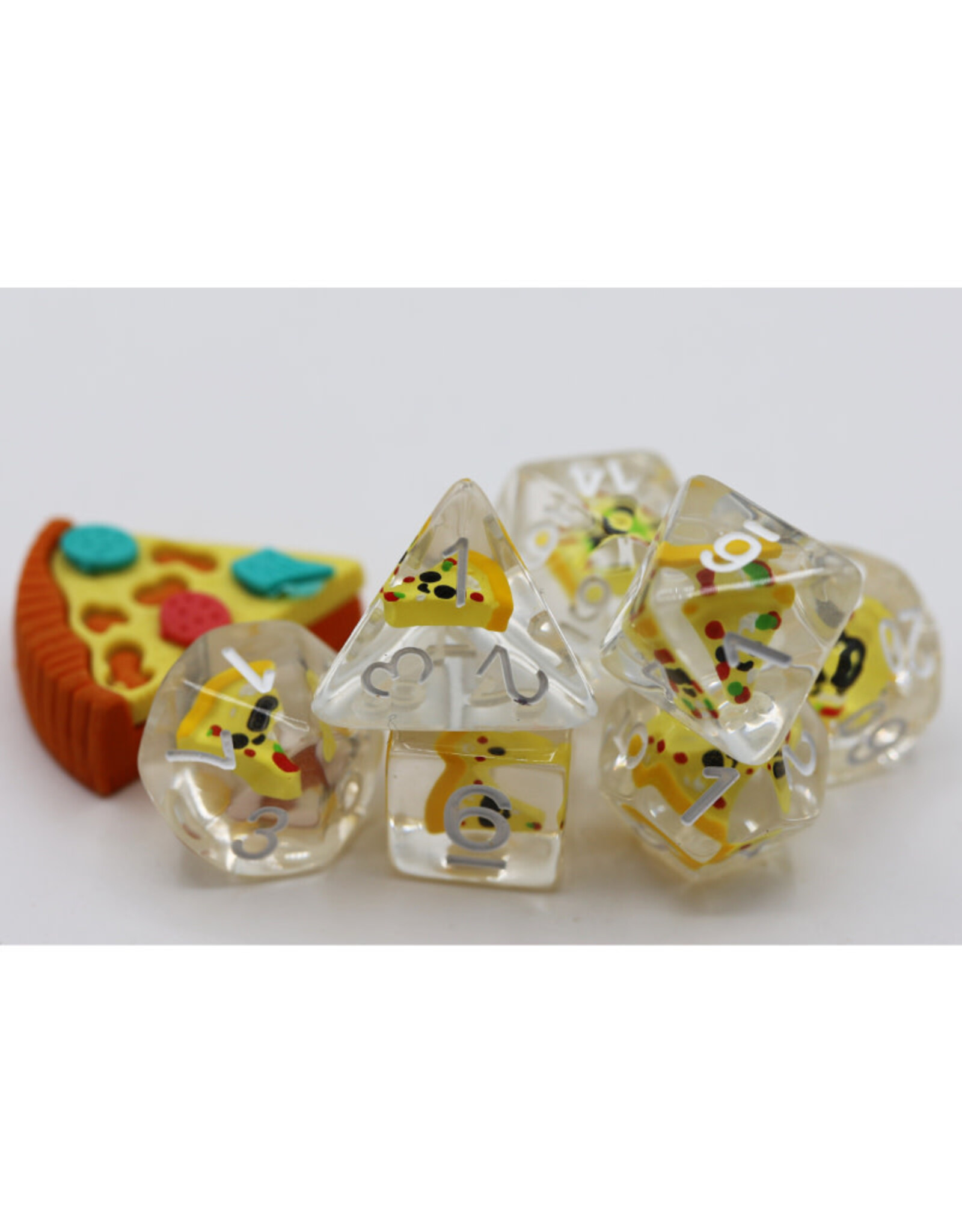 Faire Foam Brain Games RPG Dice (7) Pizza