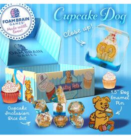 Faire Foam Brain Games RPG Dice (7) Cupcake Dog