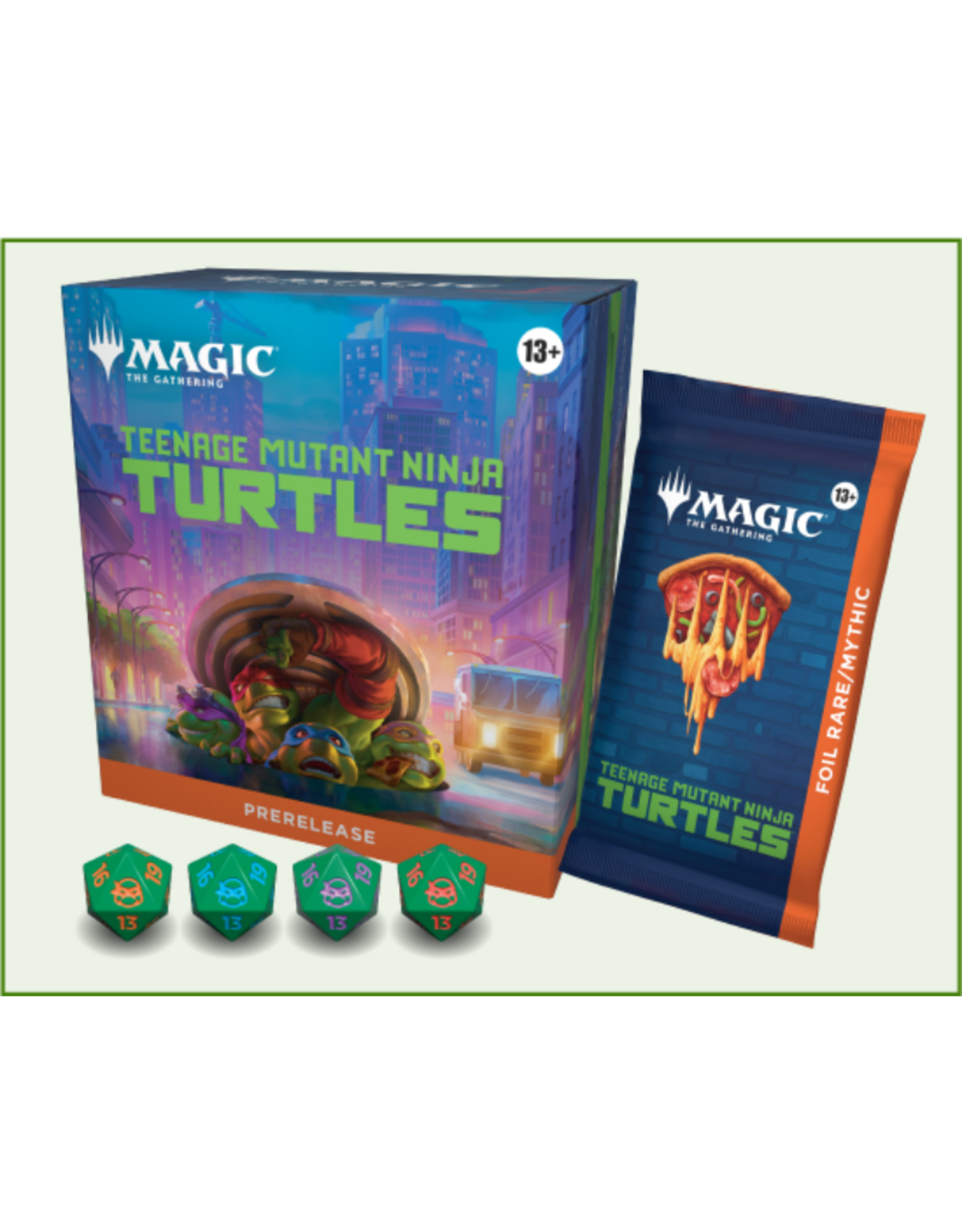 Wizards of the Coast MTG Teenage Mutant Ninja Turtles Prerelease Pack w/ Two Prize Boosters