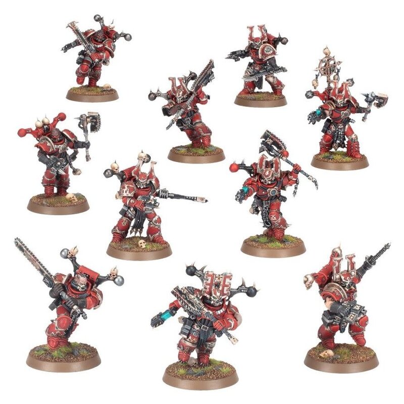 Games Workshop Warhammer 40k World Eaters Khorne Berserkers