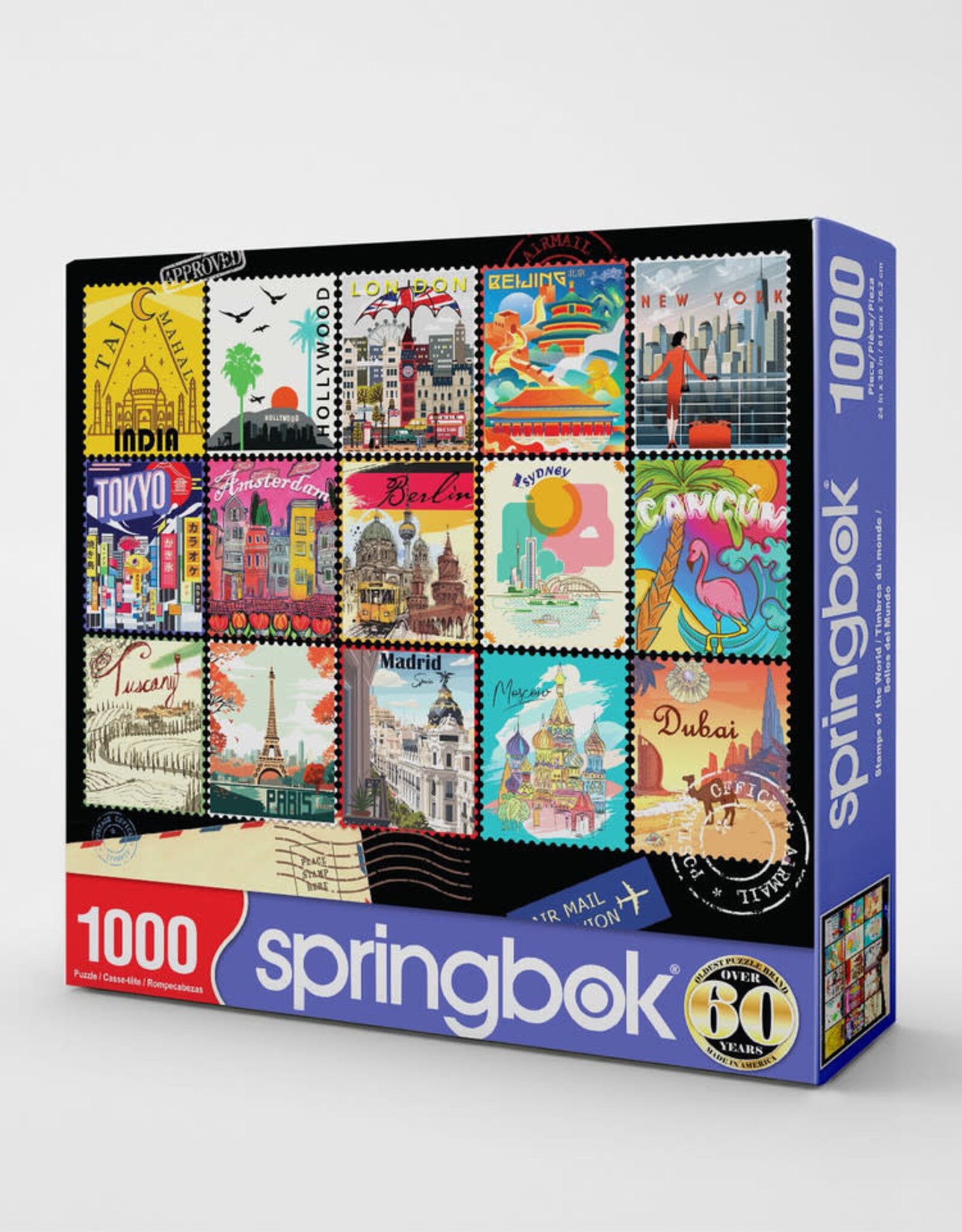 Springbok Stamps of the World Puzzle (1000 PCS)