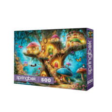 Springbok Gnome Treehouse Village Puzzle (500 PCS)