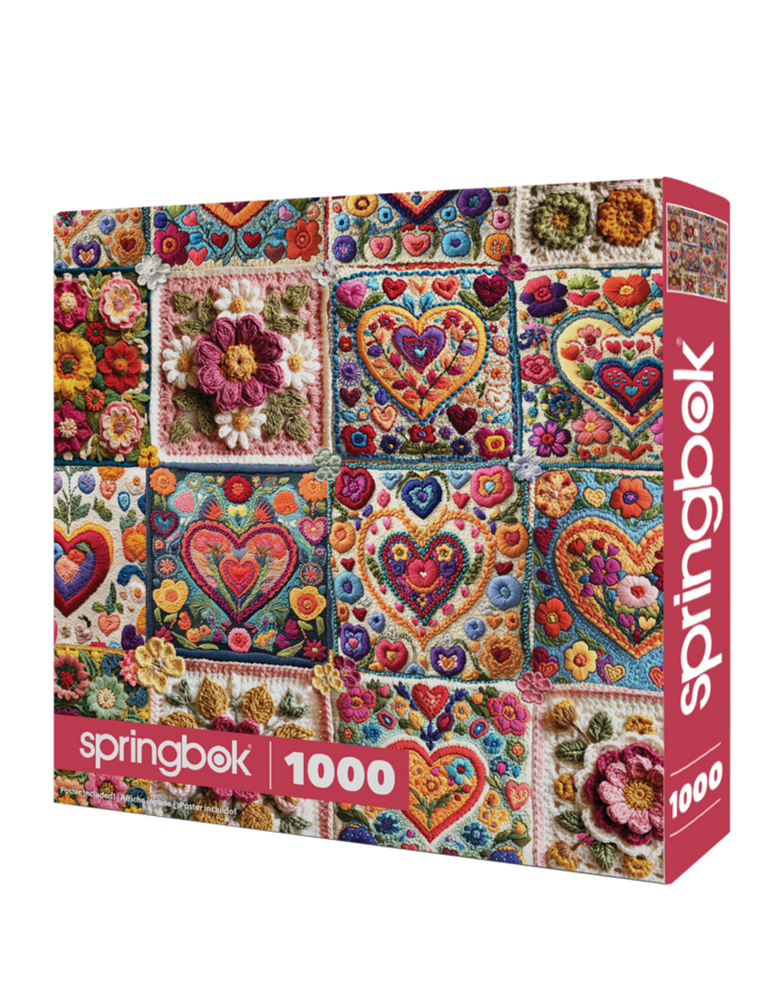 Springbok Crochet Hearts Puzzle (1000 PCS)