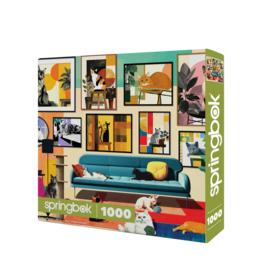 Springbok Mid-Century Cats Puzzle (1000 PCS)