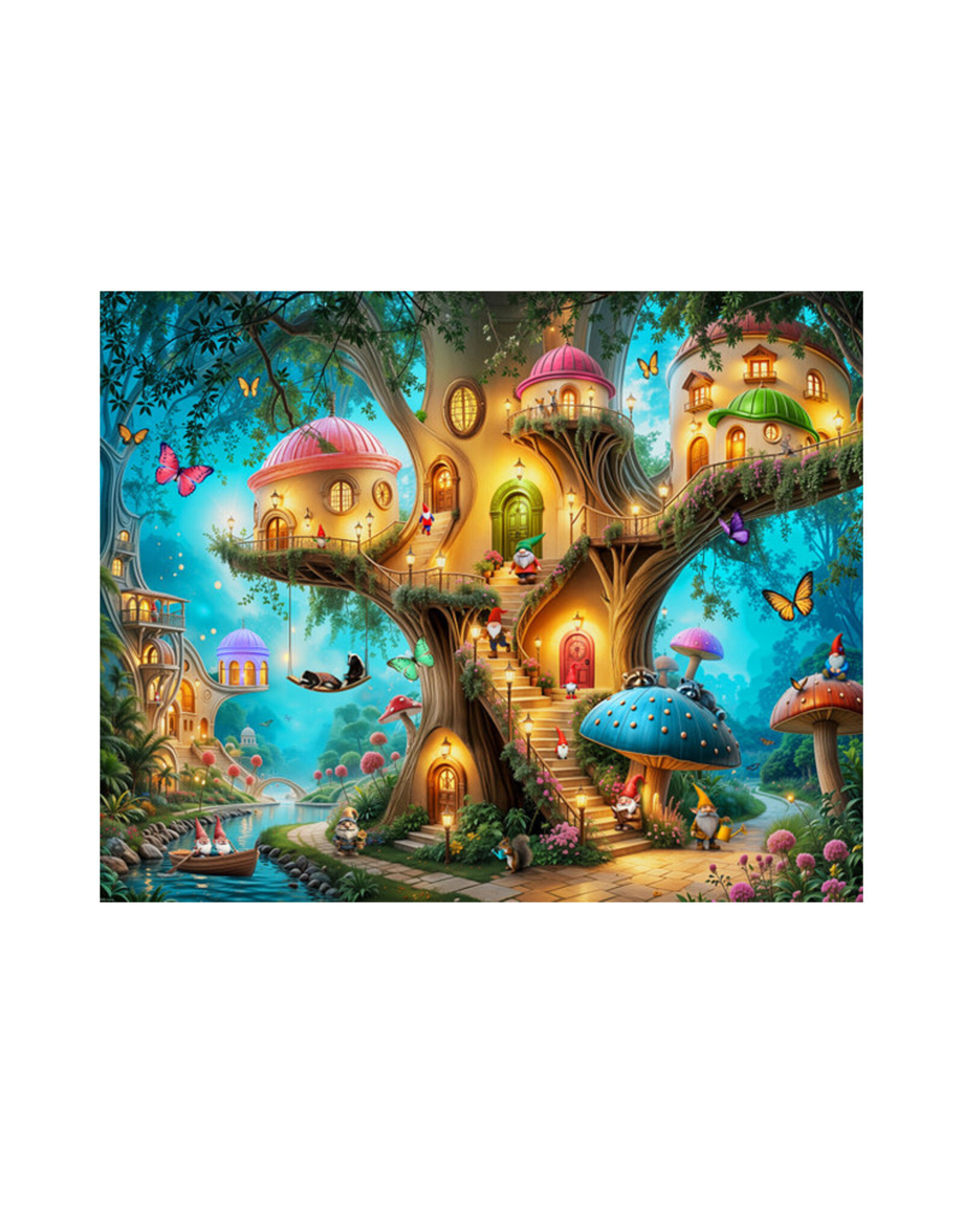 Springbok Gnome Treehouse Village Puzzle (500 PCS)