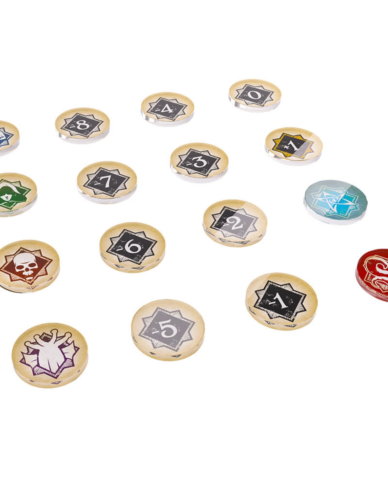 Arkham Horror Chaos Tokens and Token Bag