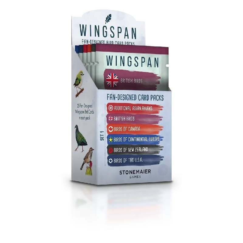 Stonemaier Games Wingspan Fan Designed Set 1 (6 packs)