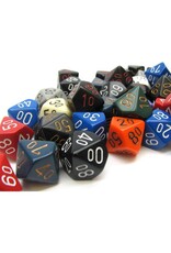 Chessex Assorted Tens10 Dice: Bag of Opaque Dice (50)
