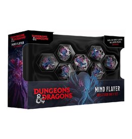 FanRoll D&D Polyhedral Dice Set (7) Resin Monsters Mind Flayer
