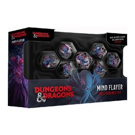 FanRoll D&D Polyhedral Dice Set (7) Resin Monsters Mind Flayer