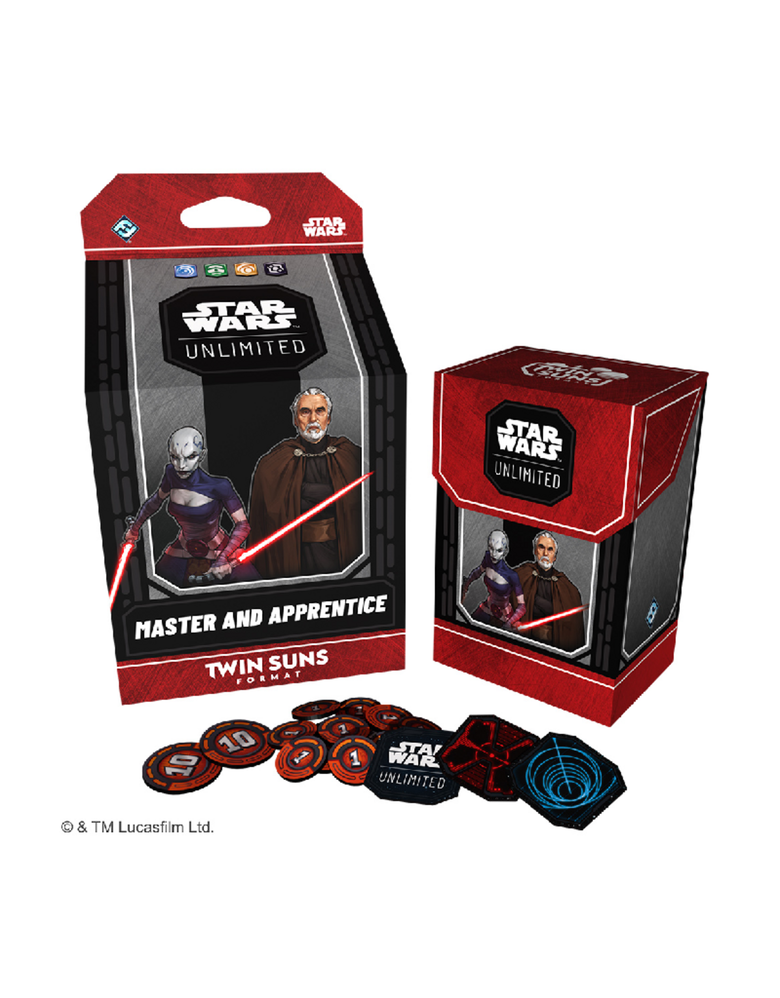 Fantasy Flight Games Star Wars Unlimited Twin Suns Deck Master and Apprentice