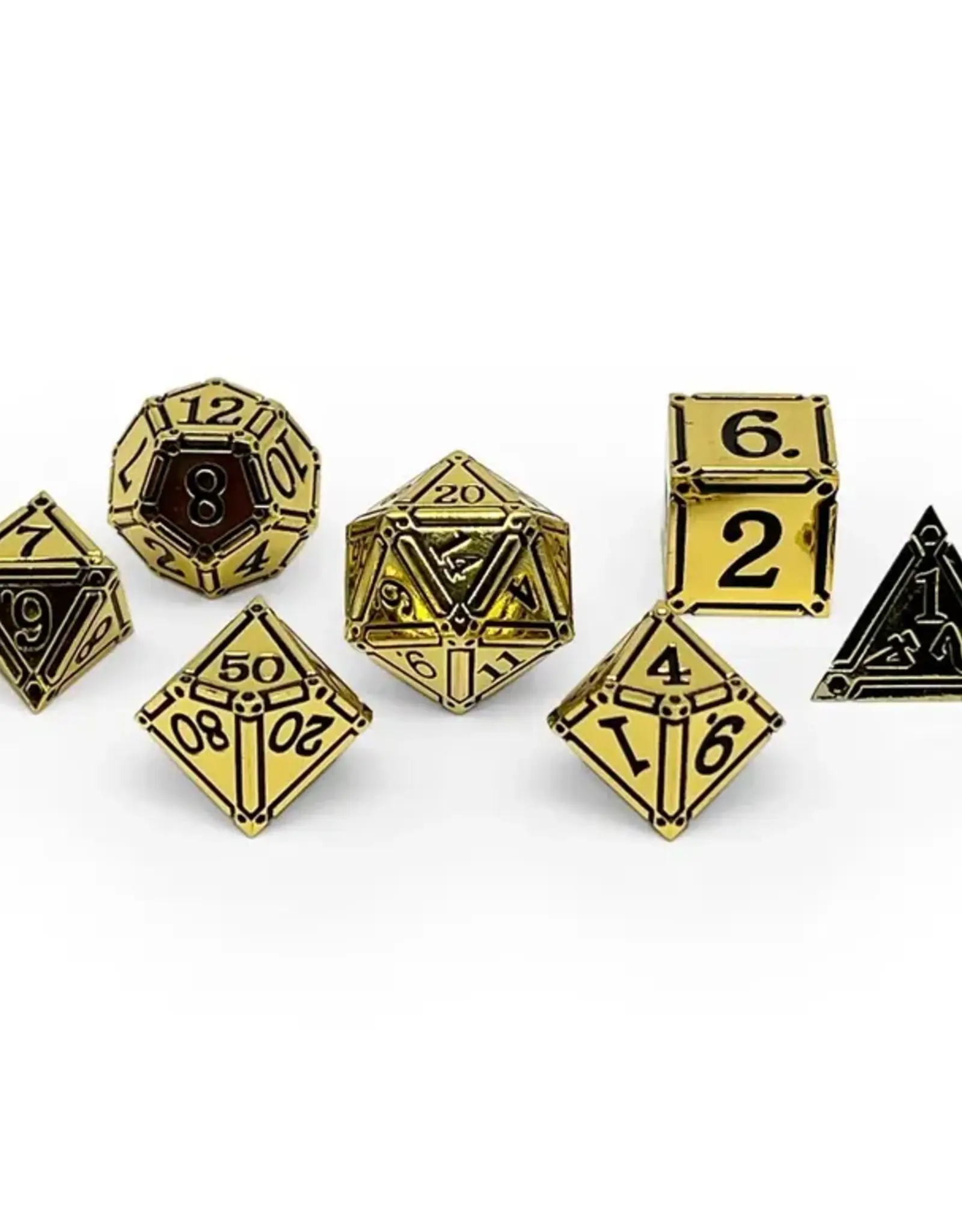 Norse Foundry Norse Metal RPG Dice (7) Ironworks Ancient Treasures