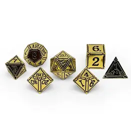 Norse Foundry Norse Metal RPG Dice (7) Ironworks Ancient Treasures