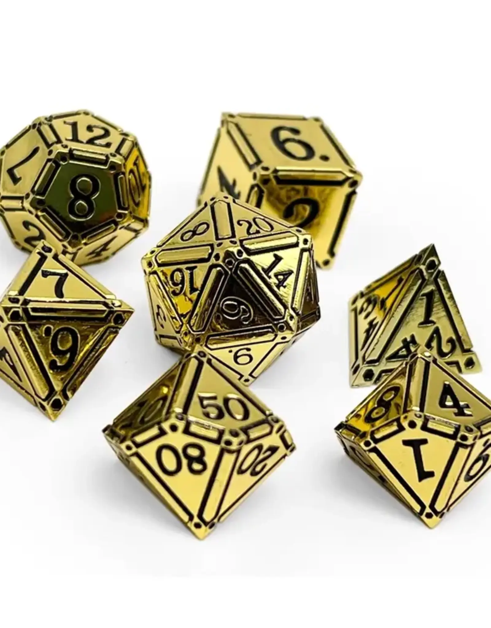 Norse Foundry Norse Metal RPG Dice (7) Ironworks Ancient Treasures