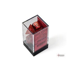 Chessex Chessex RPG Dice (7) Scarab Scarlet/Gold