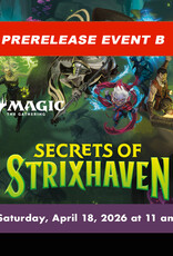 Wizards of the Coast **Sold Out**  MTG Secrets of Strixhaven Prerelease EVENT B (SAT, Apr 18 at 11:00 am)