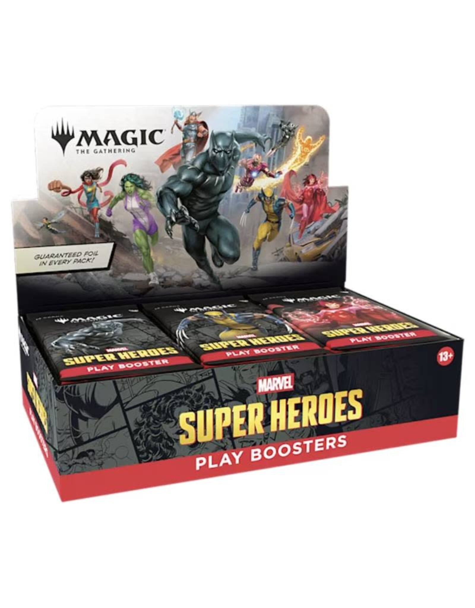 Wizards of the Coast (June 19,2 026) MTG Marvel Super Heroes Play Booster (30 cnt) Display