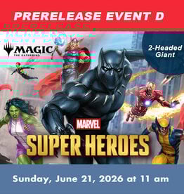 Wizards of the Coast MTG Marvel Super Heroes Prerelease 2HG EVENT D (SUN, June 21, 2026 at  11:00 am)