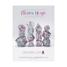 Faire Kraken RPG Dice (7) Frozen Heart