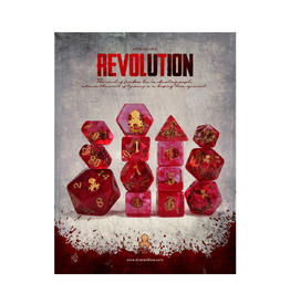 Revolution 14pc Brass Ink Dice Set