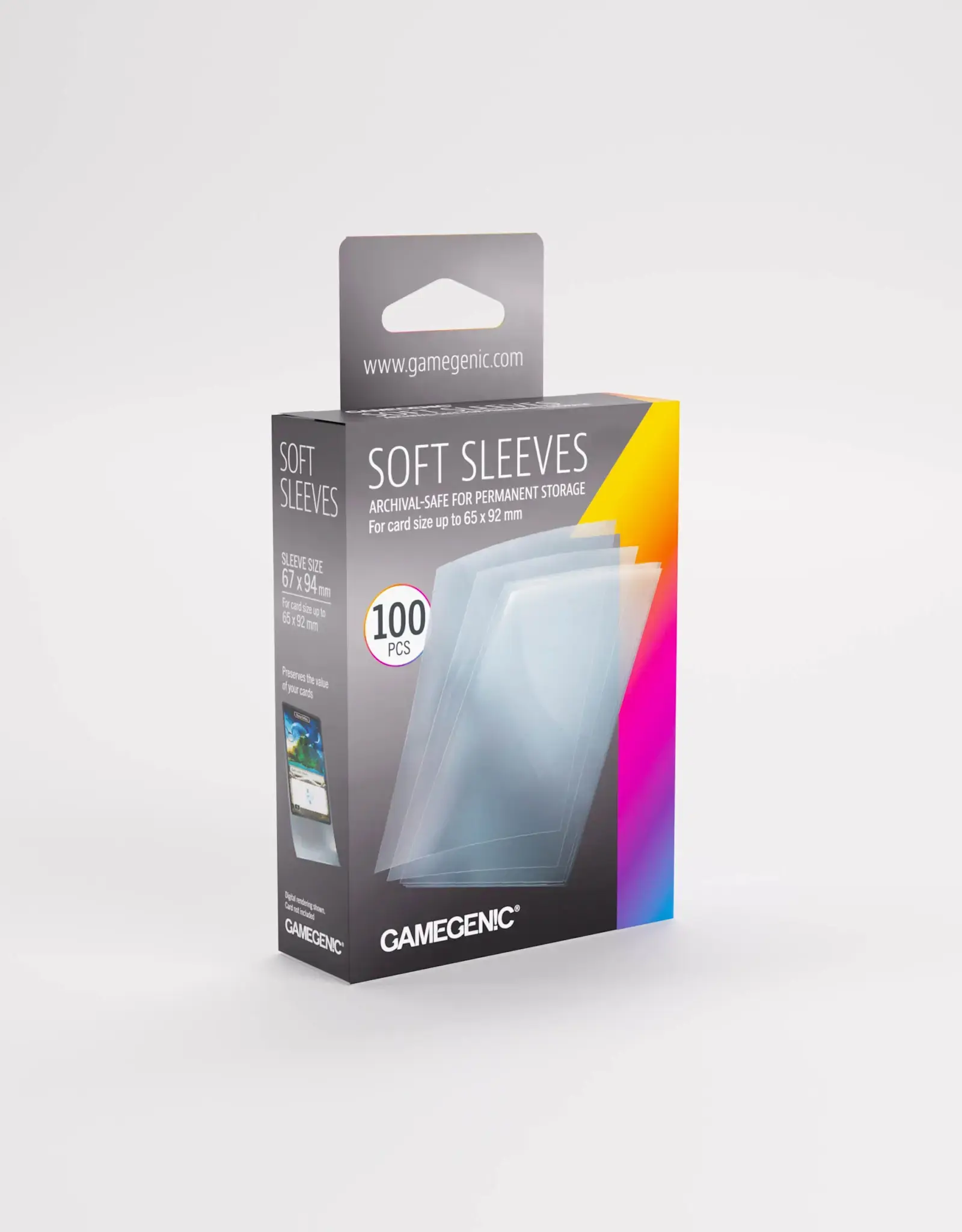 GameGenic Sleeves: Soft Sleeves (100) Clear