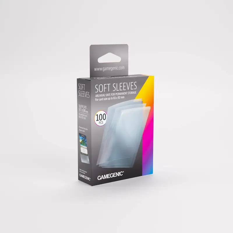 GameGenic Sleeves: Soft Sleeves (100) Clear