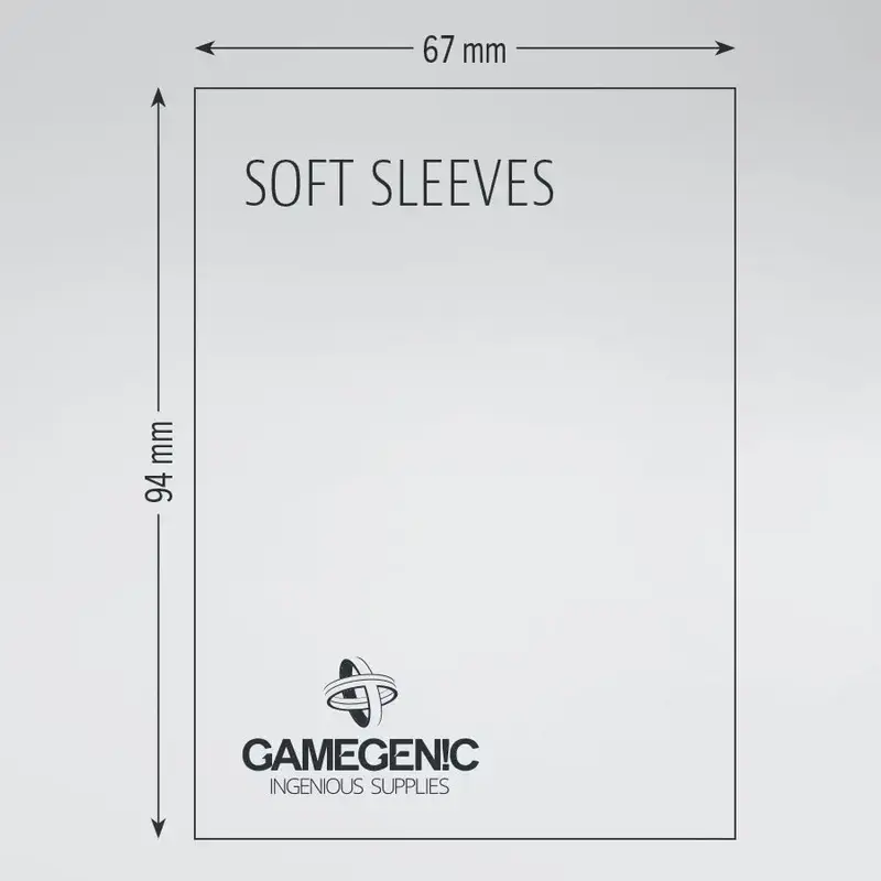 GameGenic Sleeves: Soft Sleeves (100) Clear