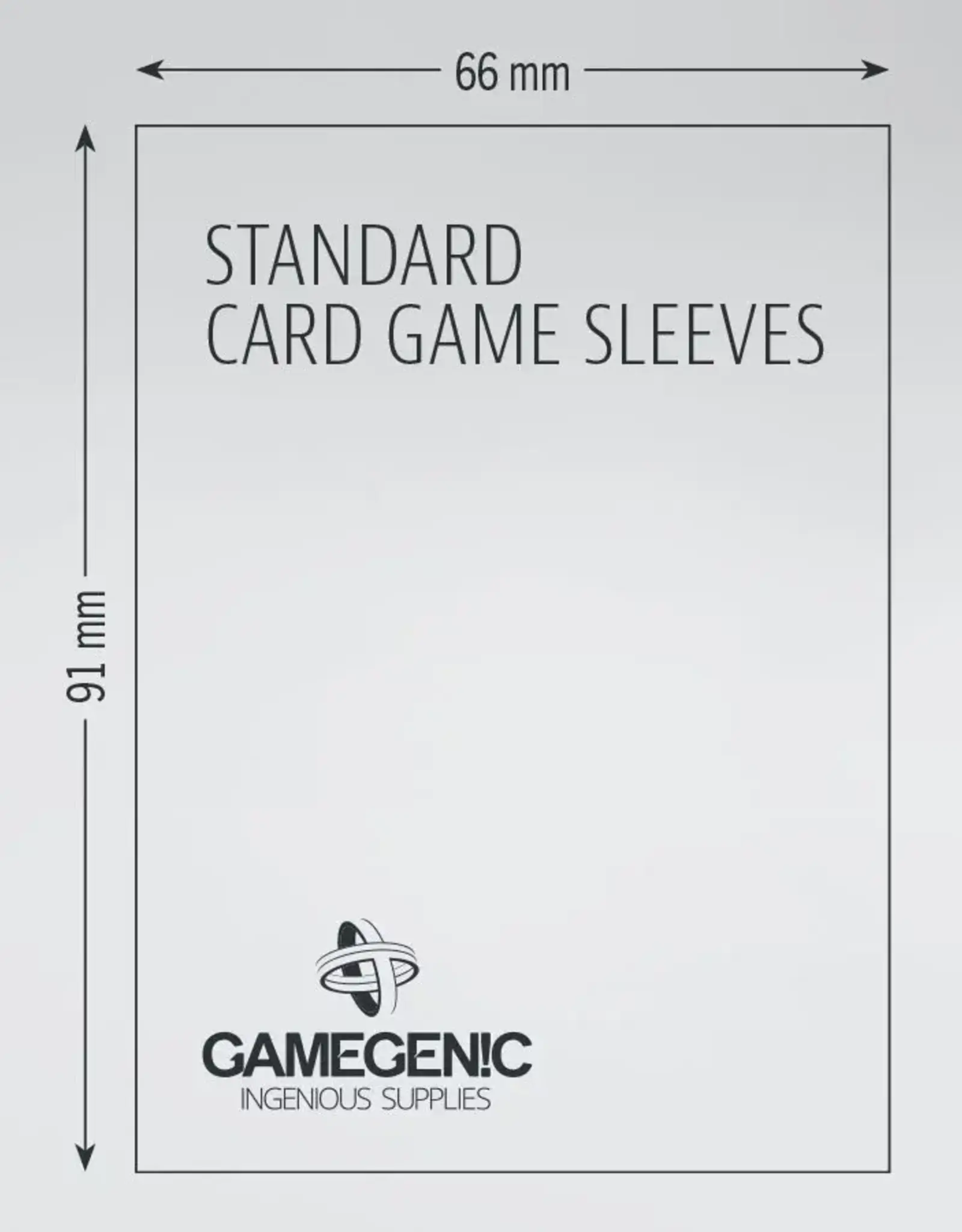 Matte Sleeves: Standard Card Game (50) (Gray) Clear