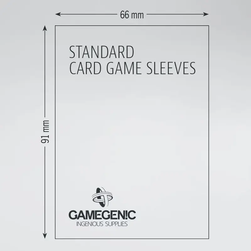 Matte Sleeves: Standard Card Game (50) (Gray) Clear