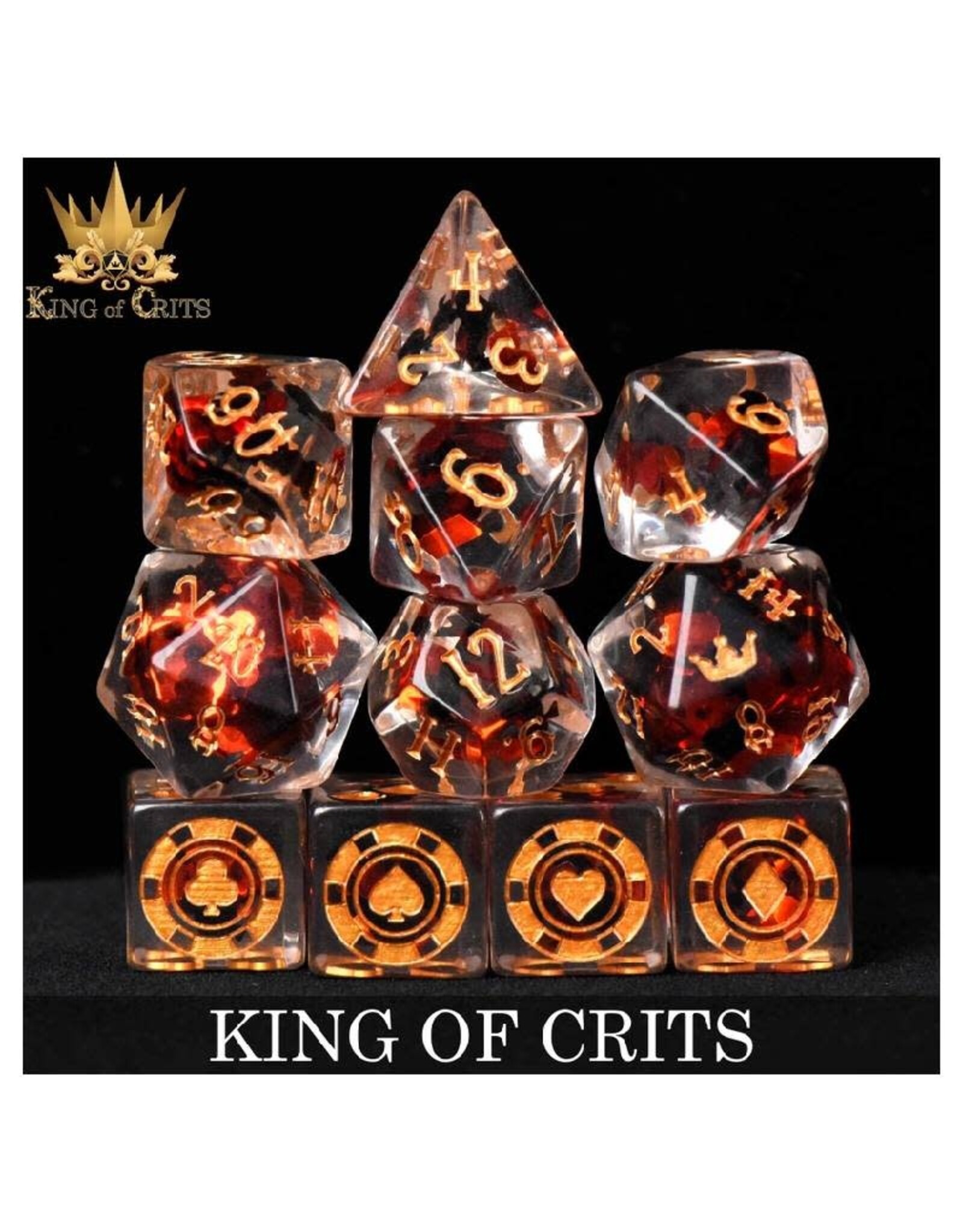 Dnddice Dice Set: King of Crits(11ct)