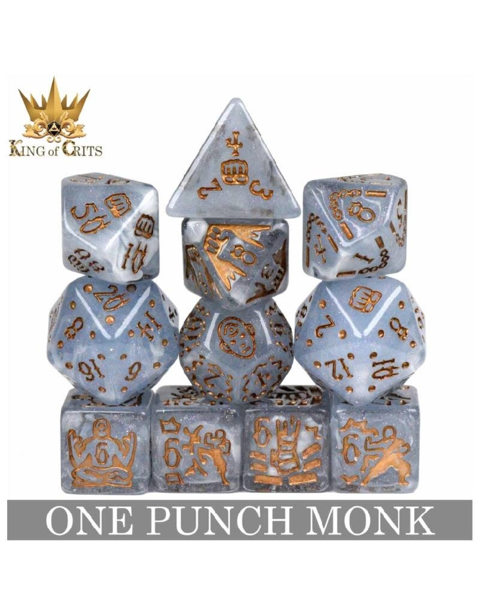 Dnddice Dice Set: One Punch Monk (11ct)