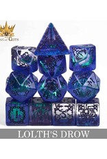 Dnddice Dice Set: Loth's Drow (11ct)