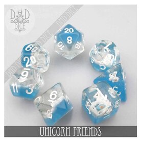 Faire Dice Set: Unicorn Friends