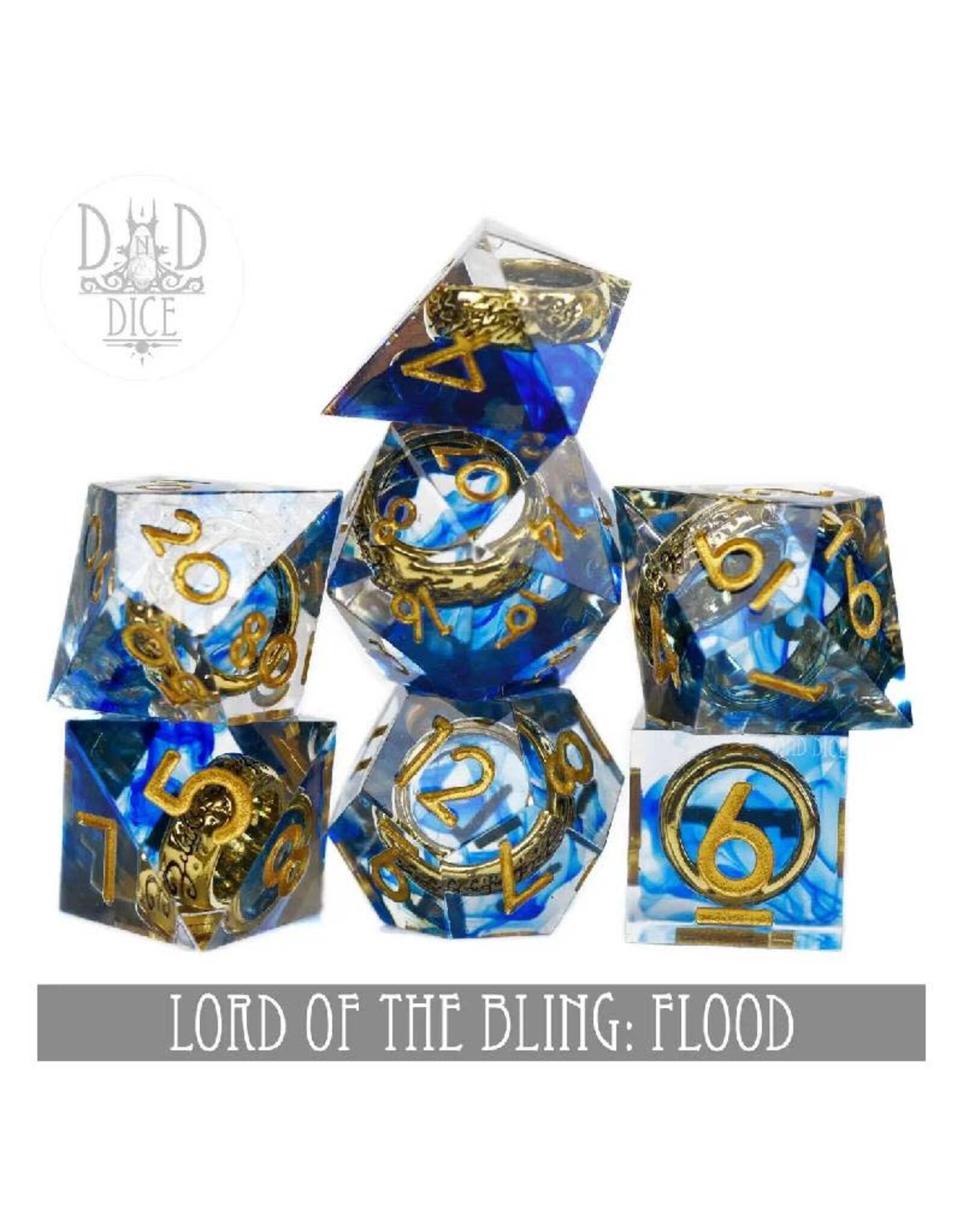 Dnddice Dice Set: Lord of the Bling : Flood (handmaid)