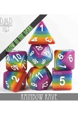 Dnddice Dice Set: Rainbow Glow