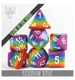 Dnddice Dice Set: Rainbow Glow
