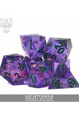 Dnddice Dice: Nightshade (handmade)