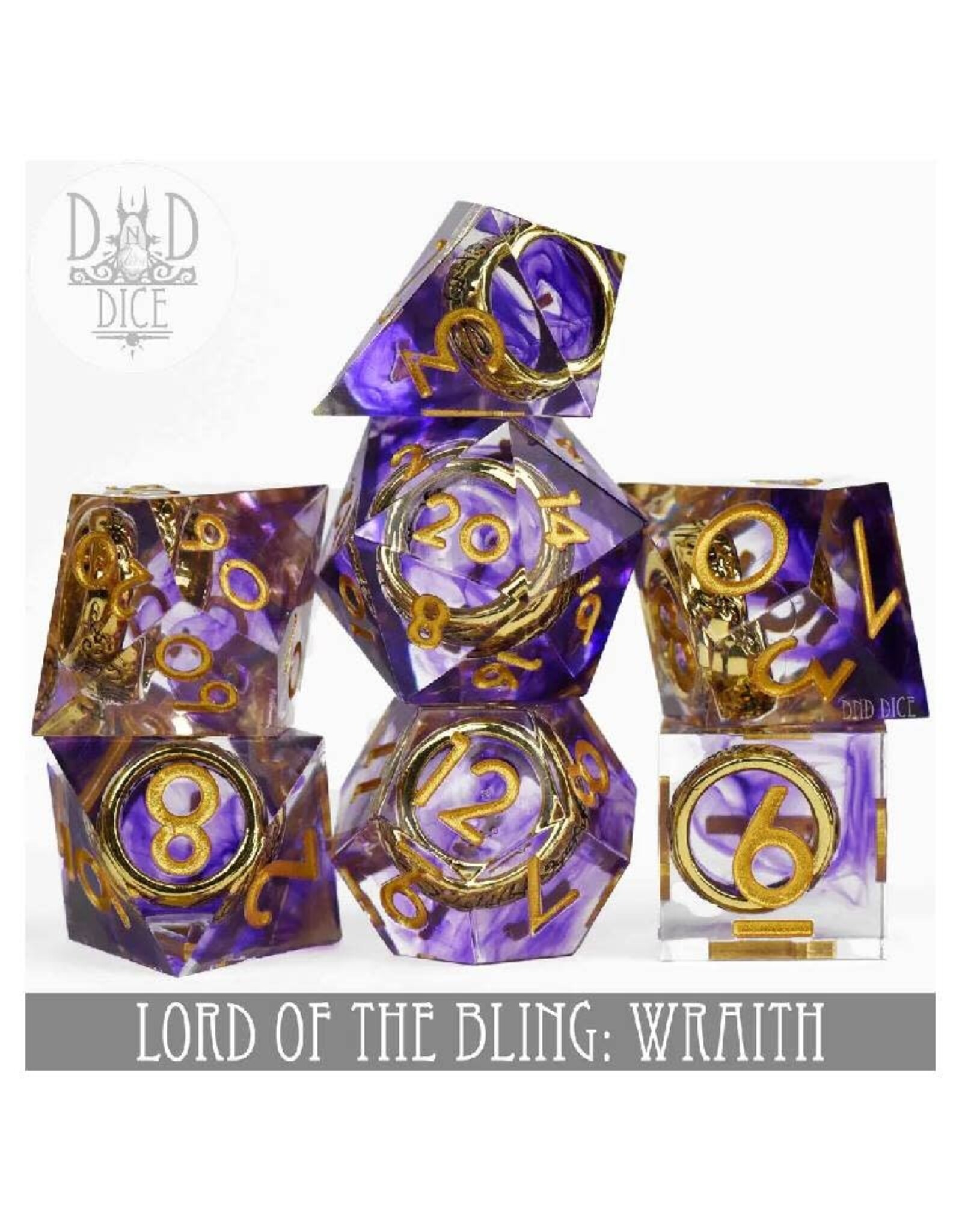 Dnddice Dice: Lord of the Bling: Wraith (handmaid)
