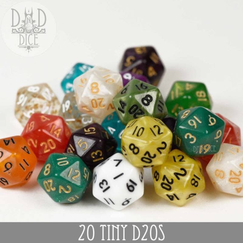 Faire 20 Tiny D20's