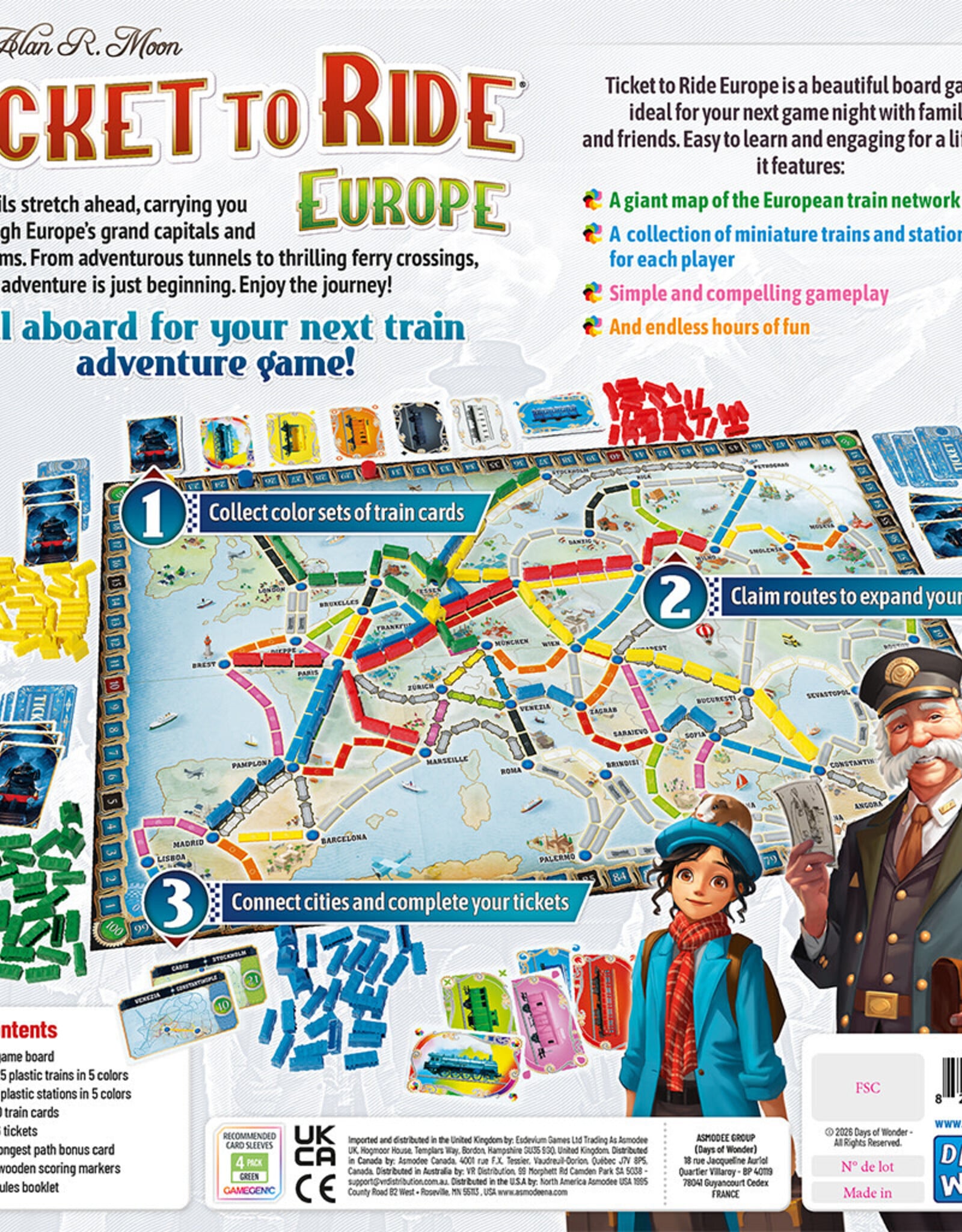 Days of Wonder Ticket to Ride Europe