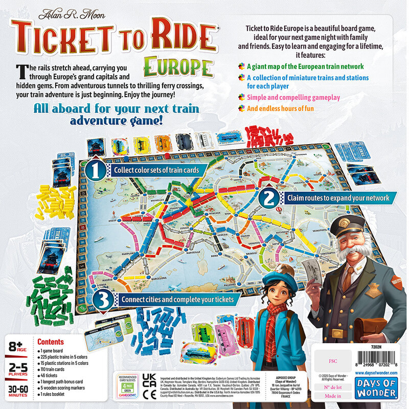 Days of Wonder Ticket to Ride Europe