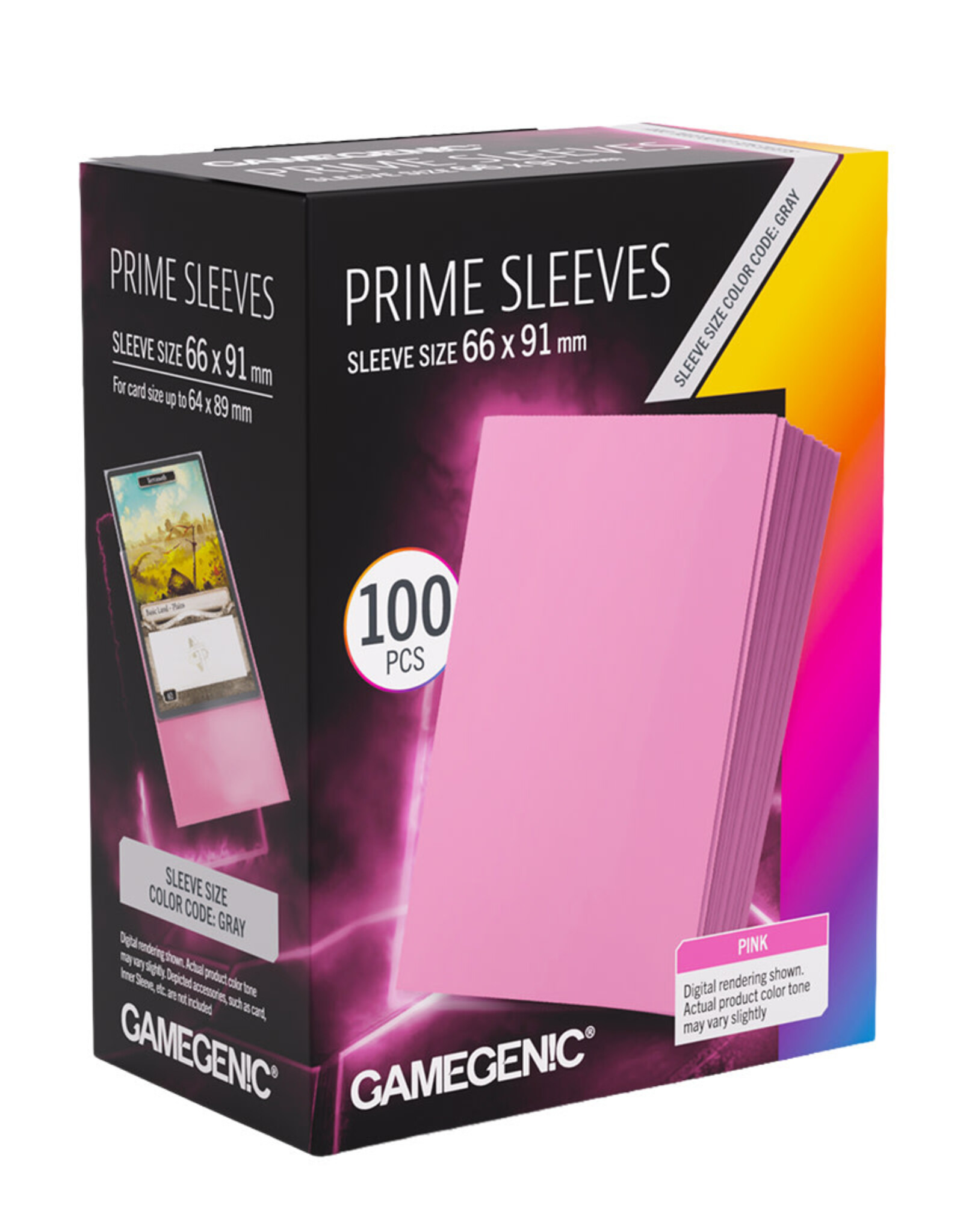 Prime Sleeves: (100) Pink