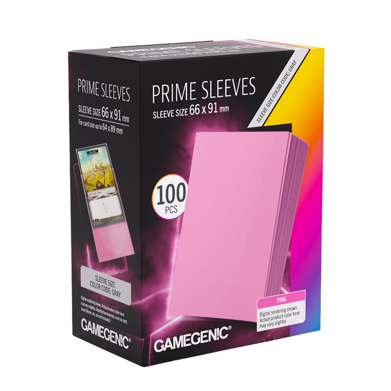 Prime Sleeves: (100) Pink