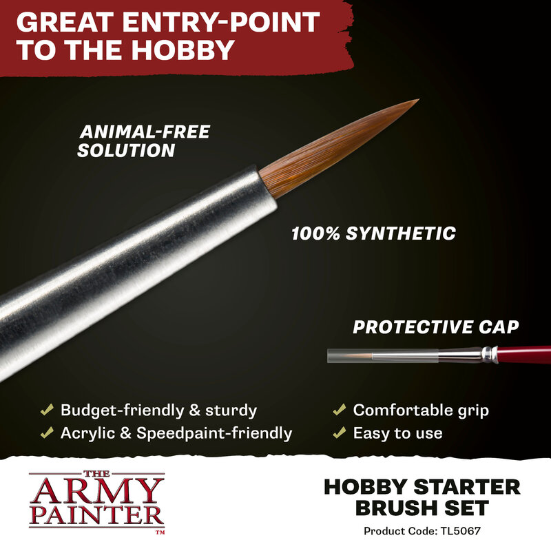 Tools: Hobby Starter Brush Set (5)